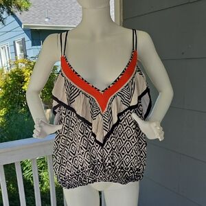 Boho Ruffle Multi Strap Tank Top